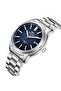 Men's Automatic Japanese (8215) Movement Wrist Watch |   43mm Silver Color Steel Case - 4