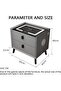 Smart Bedside Table, Modern Nightstand End Table, Sofa Side Table, with Wireless Charging USB Port a - 3