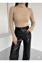 Set of 3 Thick Soft Textured Winter Cotton Turtleneck Fleece-Lined Slimfit High Neck Sweater - 7