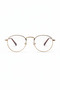 Round Model Optical Compatible Transparent Women Men Glasses Metal Frame - 5