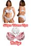 Lace Crossed String Push up (Padded) Bra Panty Set Ebr8061 (with Bra Washing Ball as a Gift)