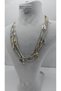 Stainless Steel Silver Color Multi Leaf Chain Charm Necklace - 4