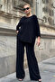 Women's Modal Fabric Blouse Pantalon Bottom Top Set - 4