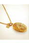 Gold Steel Covered Necklace