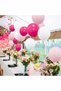 Pink Fuchsia White Colorful 11 Inch Balloon Set Party Decoration - 4