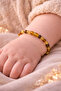 Baltic Amber Baby Teething Bracelet – Natural & Safe (15 cm) - 2