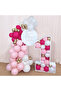 11 Inch Balloon Set in Pink Fuchsia White Tones Party Decoration - 5