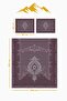 Shiny Velvet Fabric Quilted Double Bedspread Set (3 Pieces) Cky0072 - 3