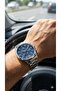 Men's Multifunction Wristwatch 43 mm Steel Case, Blue Dial, 5 Atm Water Resistant - 2