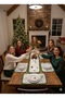 Green Figured Runner & 4 American Dinner Sets & 8 Napkin Rings – Presentation Set for Elegant Table Settings - 4