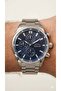 Men's Multifunctional Wristwatch |   46mm Silver Color Steel Case, 5Atm Waterproof - 3