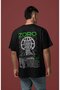 Design Roronoa Zoro Sırt Printed Unisex Oversized One Piece Anime Character T-Shirt