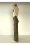Cery 90`S Stretch Fabric Relaxed Cargo No Back Pocket Khaki Green Super High Waist Relaxed Leg Denim Jeans - 6
