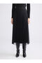 Alita City with a Difference, Lcwaikiki Classic Black Tulle Plain Long Women's Skirt - 3