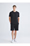 Black Standard Fit Men's Shorts