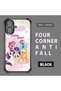 iPhone 16 Compatible Transparent Silicone Camera Protection Anti-Shock Pony Pattern Case