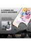 Samsung Galaxy A16 Compatible Transparent Silicone Camera Protection Anti-Shock Pony Pattern Case - 7