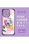 iPhone 16 Pro Compatible Transparent Silicone Camera Protection Anti-Bump Pony Pattern Case