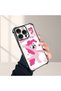 iPhone 16 Pro Compatible Transparent Silicone Case Pony Pattern Camera Protection Anti-Shock - 4
