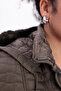 Women's Plus Size Fur Water Repellent Quilted Coat with Hooded Pockets - 3