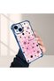 iPhone 15 Compatible Transparent Silicone Colorful Star Camera Protection Anti-Shock Case - 5