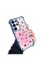 Samsung Galaxy S23 Ultra Compatible Transparent Silicone Colorful Star Camera Protection Anti-Shock Case - 3