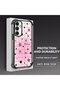 Samsung Galaxy A16 Compatible Transparent Silicone Colorful Star Camera Protection Anti-Shock Case