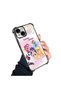 iPhone 15 Compatible Transparent Silicone Camera Protection Anti-Shock Pony Pattern Case - 3