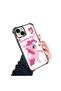 iPhone 14 Plus Compatible Transparent Silicone Case Pony Pattern Camera Protection Anti-Shock - 2