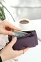 Women's 100% Genuine Leather Minimalist Stylish Card Holder - 2