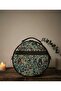 Authentic Mosaic Pattern Velvet Round Women's Bag - 3