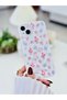 3D Embossed Tulip Print Patterned Silicone Case Compatible with iPhone 14 Plus and 15 Plus - 3