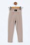 Girl's He Armalı Raporlu İçi Ş Fleece-Lined Girl's Winter Leggings 4-10 Years - 2