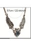 Yiwu Seven Color Heart Geometric Angel Wing Necklace, Angel Wing Necklace, Party Accessory, Special Day Jewelry - 4