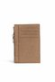 Glittery Powder Color Zipper Closure Women's Card Holder with Wallet Section (Shipped in Box) - 2