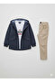 Tiny Men Kids 25280 Strong Raincoat Combed Cotton Trousers 3-Piece Set - 3