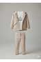 Tiny Men Kids 25280 Strong Raincoat Combed Cotton Trousers 3-Piece Set - 3