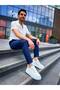 Kb-X10 Men's Casual Lace-Up Leather Sports Sneaker Shoes Cbt - White - 4