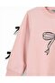 Girl's Wide-Legged, Narrow-Fit Transitional 2-Strand Tracksuit Set with Bow Detail, 2-Piece Set - 3