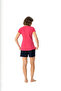Women's Printed Fuchsia T-Shirt & Short Shorts Pajama Set Dlx-16995 - 4