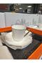 Limoges Gold Handled 6-Person Porcelain Coffee Cup Set - 5