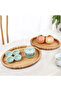 Modern Single Layer Bamboo Tray - 4