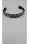 Faux Leather Magnetic Snap Men's Beaded Stone Bracelet - 7
