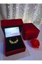 Nerovia Series Gold Color Magnetic Openable Clover Steel Necklace in a Lighted Box Gift for Lover - 6