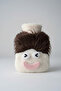 Warm Water Bag with Soft Plush Cover Featuring White Monster Figure - Cute Design - 3