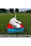 Boy's White Orthopedic Sole Socked Football Shoes for Artificial Turf