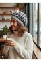 Leopard Print Women's Painter Beret - Woolen Stylish French Winter Hat - 2