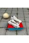Boy's White Orthopedic Sole Socked Football Shoes for Artificial Turf - 2