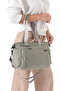 Sanmorris Women's 5-Eye Parachute Fabric Adjustable Cross Strap Hand and Shoulder Bag - 6