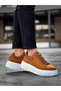 Mhd-099 Men's Lace-Up High Sole Suede Sneaker Shoes Sbt - Tan - 4